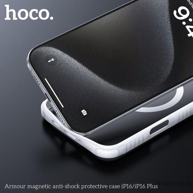 HOCO Armour magnetinis apsauginis dėklas telefonui iPhone 16 3 HOCO Armour magnetinis apsauginis dėklas telefonui iPhone 16 3