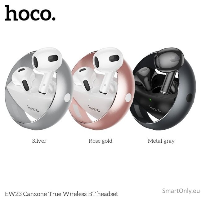 Hoco EW23 Canzone TWS belaidės ausinės Rose Gold 1