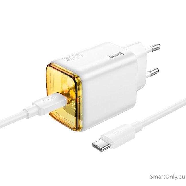 HOCO N54 PD45W C charger with charging cable White 1 HOCO N54 PD45W C charger with charging cable White 1
