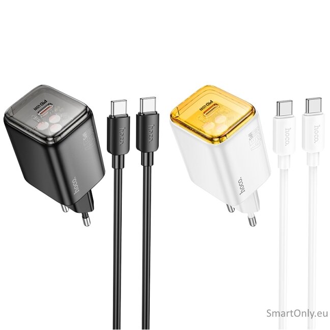 HOCO N54 PD45W C charger with charging cable White 2 HOCO N54 PD45W C charger with charging cable White 2