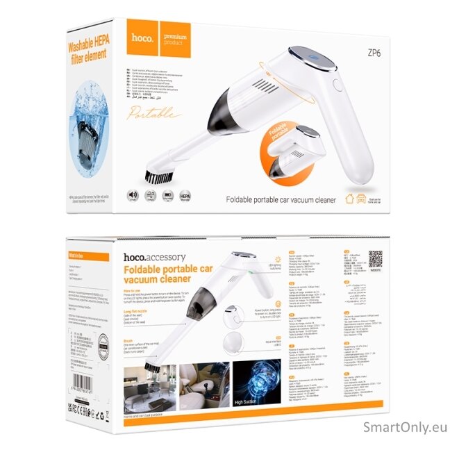 HOCO ZP6 Speed foldable handheld vacuum cleaner 5 HOCO ZP6 Speed foldable handheld vacuum cleaner 5