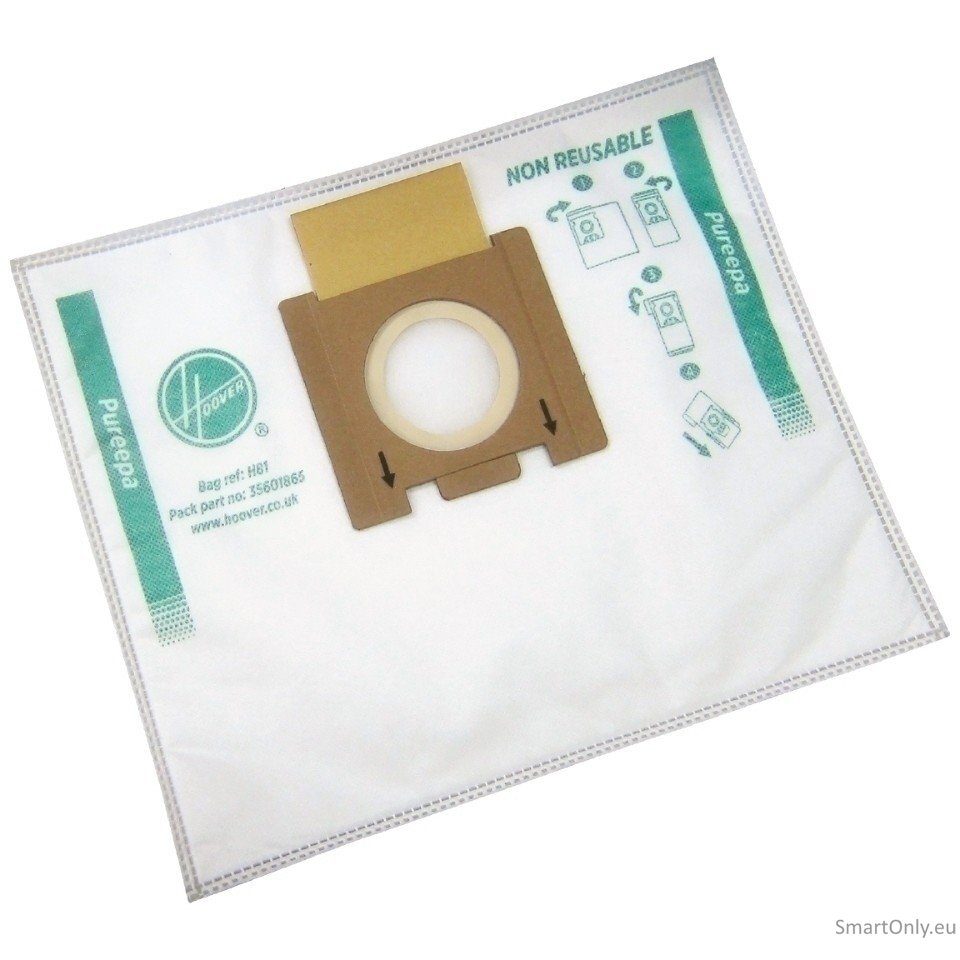 Hoover Pure Epa microfiber Vacuum cleaner bags H81,  White