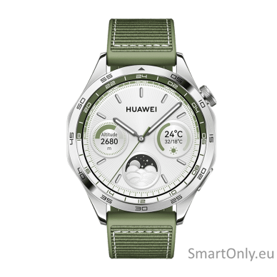 Huawei GT 4 Smart watch GPS (satellite) AMOLED 46mm Waterproof Green Woven 1