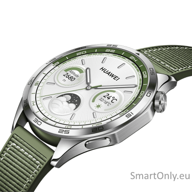 Huawei GT 4 Smart watch GPS (satellite) AMOLED 46mm Waterproof Green Woven 2