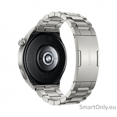 Huawei WATCH GT 3 Pro (46 mm) Smart watch, GPS (satellite), AMOLED, Touchscreen, Heart rate monitor, Activity monitoring 24/7, Waterproof, Bluetooth, Titanium Gray Case with Titanium Strap, Odin-B19M 1