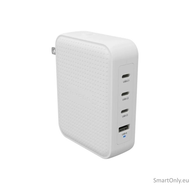 Hyper HyperJuice 145W USB-C GaN Travel Charger with 4 Ports - White Hyper HyperJuice 145W USB-C GaN Travel Charger with 4 Ports - White