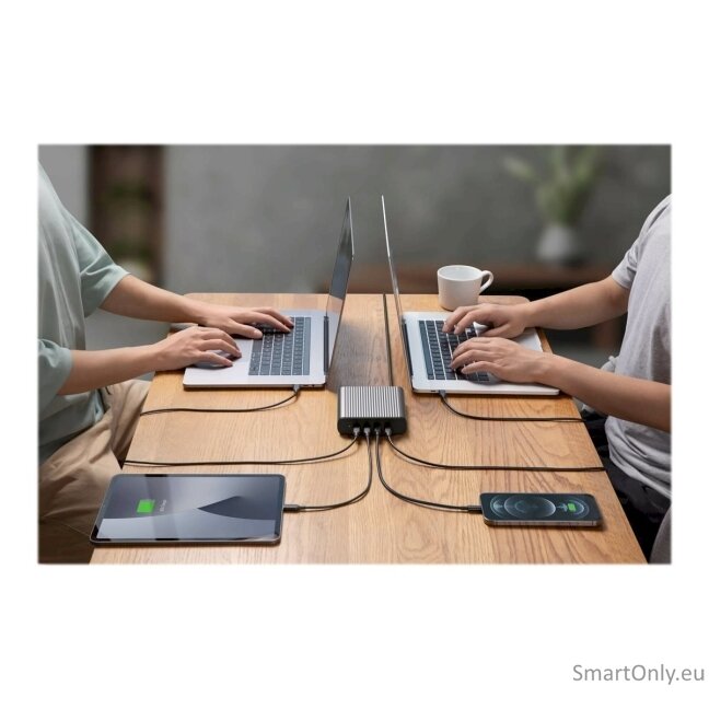 Hyper Hyperjuice 245 W 4 USB-C PD Port GaN Charger - EU / UK Cord 5 Hyper Hyperjuice 245 W 4 USB-C PD Port GaN Charger - EU / UK Cord 5