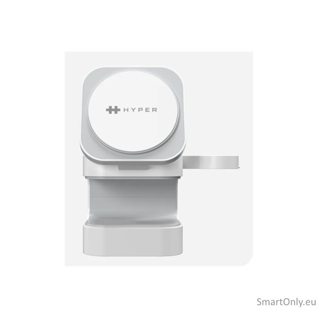 Hyper Hyperjuice® Qi2 3-in-1 Magnetic Charging Stand, White | Hyper 8 Hyper Hyperjuice® Qi2 3-in-1 Magnetic Charging Stand, White | Hyper 8