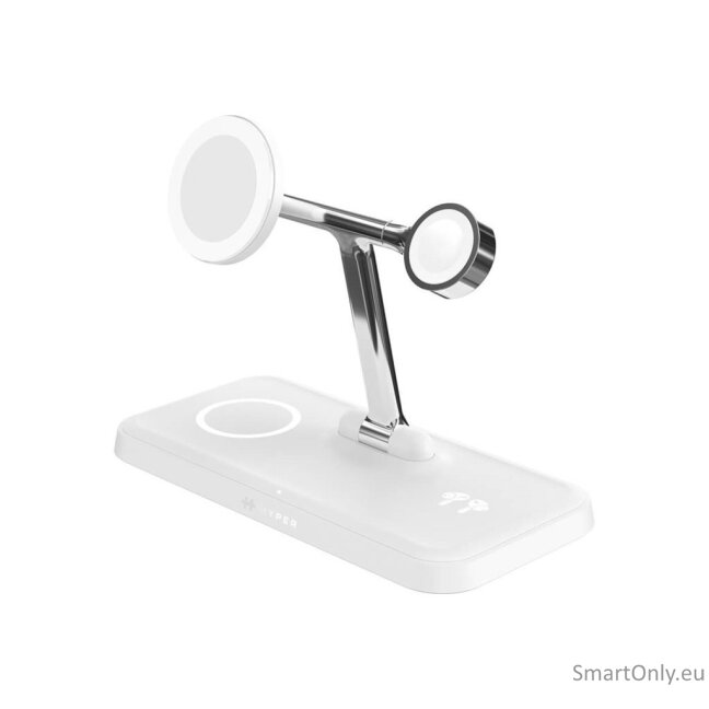 Hyper HyperJuice QI2 4 in 1 Charging Stand, White | Hyper 5 Hyper HyperJuice QI2 4 in 1 Charging Stand, White | Hyper 5
