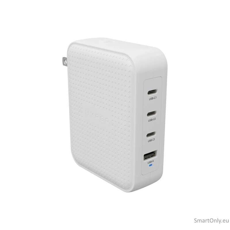 Hyper HyperJuice 145W USB-C GaN Travel Charger with 4 Ports - White Hyper HyperJuice 145W USB-C GaN Travel Charger with 4 Ports - White