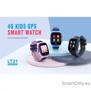 Išmanusis GPS laikrodis-telefonas vaikams Motto LT31 Purple Pink 7
