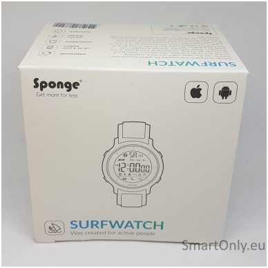 Išmanusis laikrodis Sponge Surfwatch (Juoda)