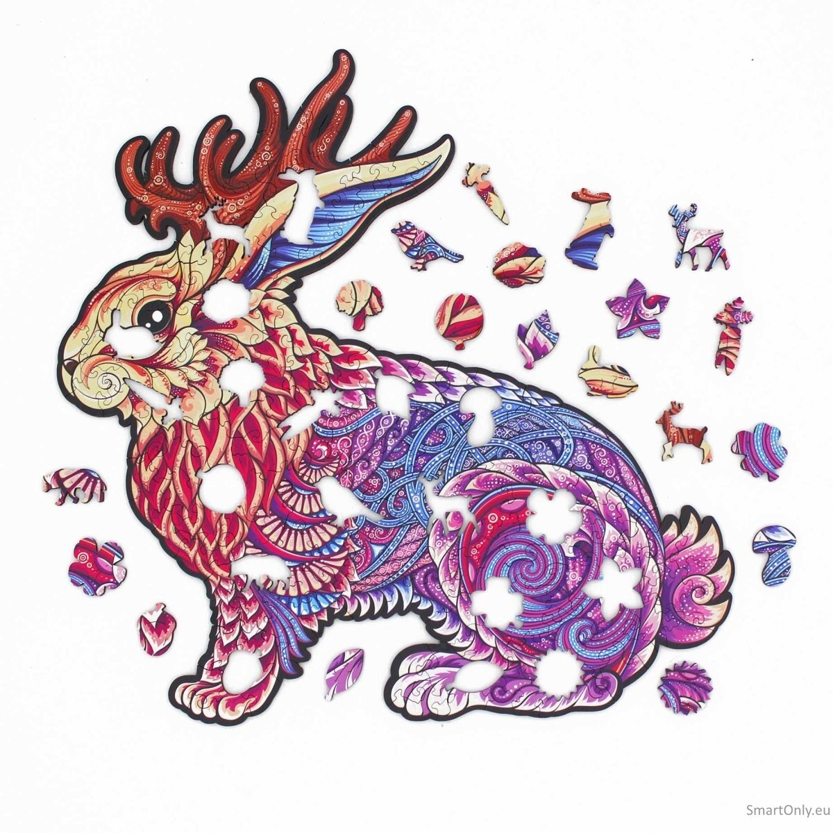 Jackalope Dėlionė Iš Medžio XL Dydis (600 detalių) Fantasy Puzzles 3 Jackalope Dėlionė Iš Medžio XL Dydis (600 detalių) Fantasy Puzzles 3