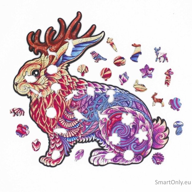 Jackalope Dėlionė Iš Medžio XL Dydis (600 detalių) Fantasy Puzzles 3 Jackalope Dėlionė Iš Medžio XL Dydis (600 detalių) Fantasy Puzzles 3