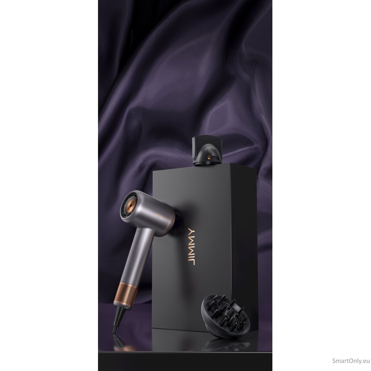 Jimmy | Hair Dryer | F8 | 1600 W | Number of temperature settings 3 | Ionic function | Diffuser nozzle | Grey 5 Jimmy | Hair Dryer | F8 | 1600 W | Number of temperature settings 3 | Ionic function | Diffuser nozzle | Grey 5