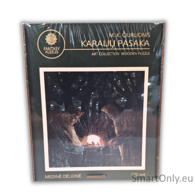 HANDMADE PUZZLE KARALIŲ PASAKA 300pcs size L (30.5 x 33.5 cm)