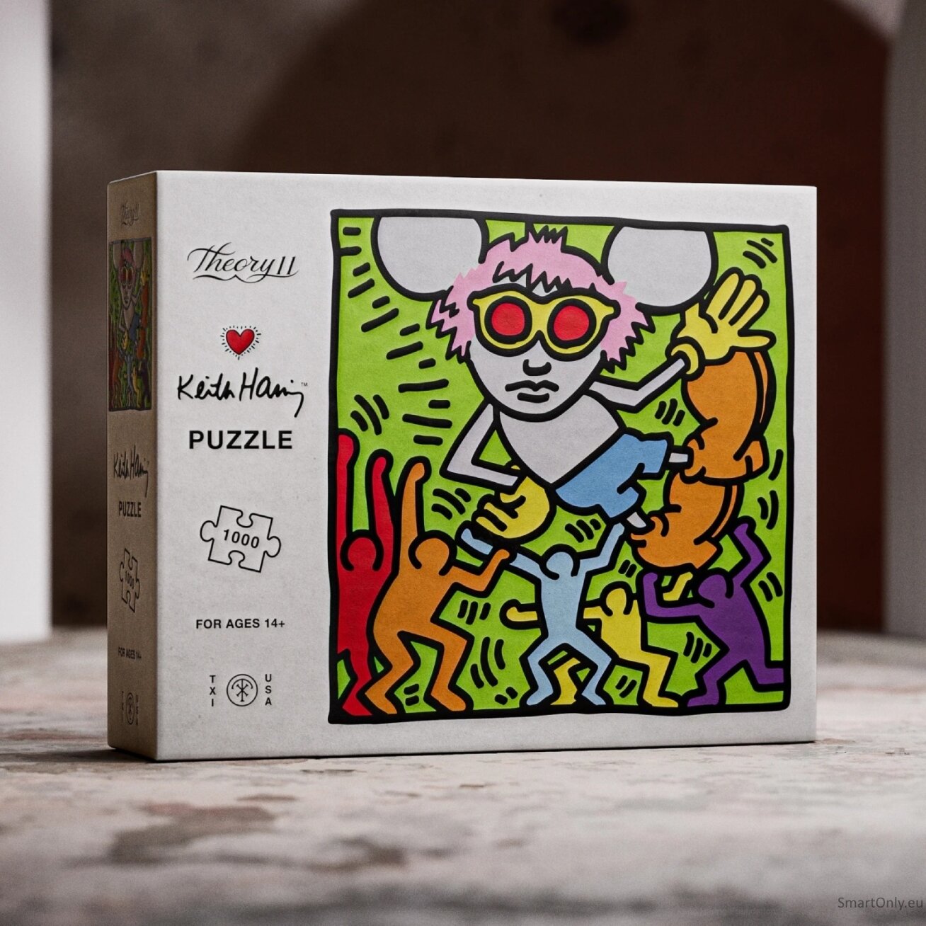 Keith Haring dėlionė 1000 detalių Theory11 1 Keith Haring dėlionė 1000 detalių Theory11 1