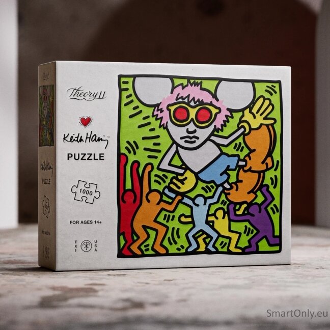 Keith Haring dėlionė 1000 detalių Theory11 1