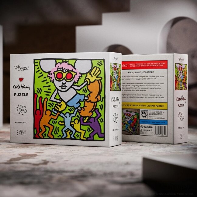 Keith Haring dėlionė 1000 detalių Theory11 4 Keith Haring dėlionė 1000 detalių Theory11 4