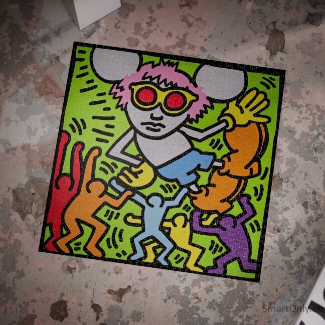 Keith Haring dėlionė 1000 detalių Theory11 5