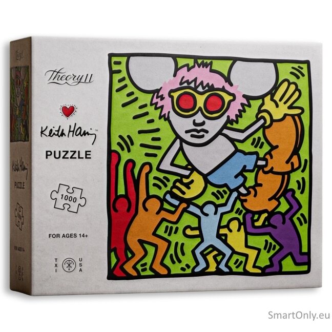 Keith Haring dėlionė 1000 detalių Theory11