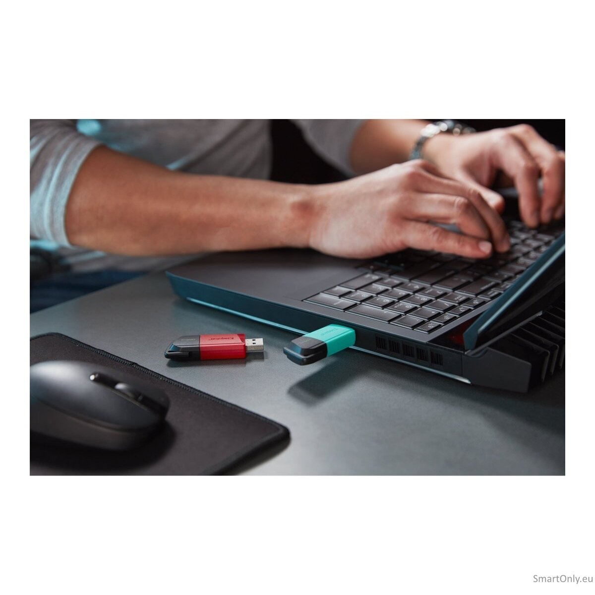 Kingston | USB Flash Drive | DataTraveler Exodia | 256 GB | USB 3.2 Gen 1 | Black/Teal 9