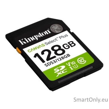 Kingston 128GB SD Select Plus, UHS-I, V10 Kingston 128GB SD Select Plus, UHS-I, V10