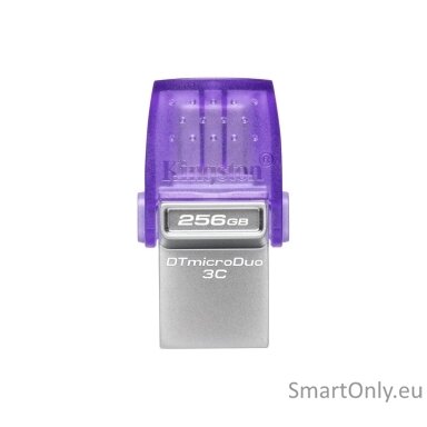Kingston | DataTraveler | DT Micro Duo 3C | 256 GB | USB Type-C and Type-A | Purple Kingston | DataTraveler | DT Micro Duo 3C | 256 GB | USB Type-C and Type-A | Purple