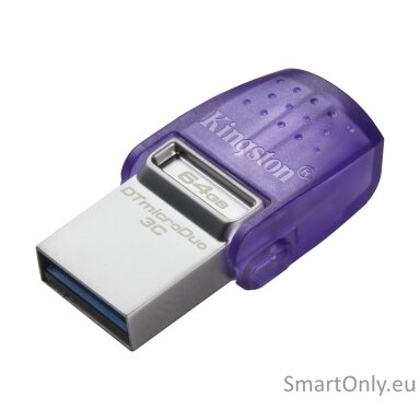Kingston | DataTraveler | DT Micro Duo 3C | 64 GB | USB Type-C and Type-A | Purple Kingston | DataTraveler | DT Micro Duo 3C | 64 GB | USB Type-C and Type-A | Purple