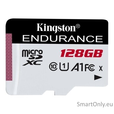 Kingston | Endurance 95R | 128 GB | Micro SD | Flash memory class 10 Kingston | Endurance 95R | 128 GB | Micro SD | Flash memory class 10