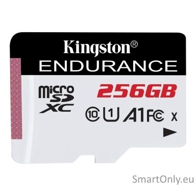 Kingston Endurance 95R | 256 GB | microSDXC | Flash memory class Class 10, UHS-I Kingston Endurance 95R | 256 GB | microSDXC | Flash memory class Class 10, UHS-I