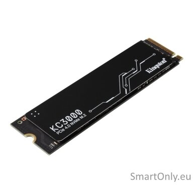 Kingston | SSD | KC3000 | 1024 GB | SSD form factor M.2 2280 | Solid-state drive interface PCIe 4.0 NVMe M.2 | Read speed 7000 MB/s | Write speed 6000 MB/s