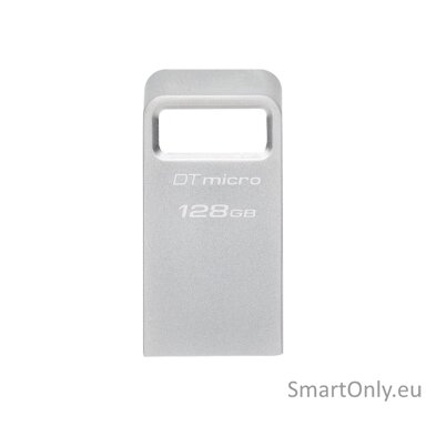 Kingston | USB 3.2 Flash Drive | DataTraveler micro | 128 GB | USB 3.2 | Silver