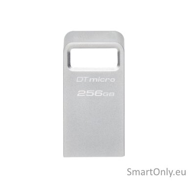 Kingston | USB 3.2 Flash Drive | DataTraveler micro | 256 GB | USB 3.2 | Silver