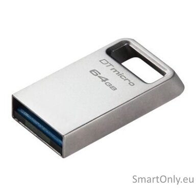 Kingston | USB 3.2 Flash Drive | DataTraveler micro | 64 GB | USB 3.2 | Silver Kingston | USB 3.2 Flash Drive | DataTraveler micro | 64 GB | USB 3.2 | Silver