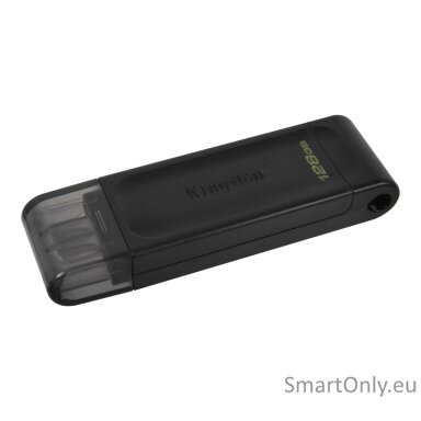 Kingston | USB Flash Drive | DataTraveler 70 | 128 GB | USB 3.2 Gen 1 Type-C | Black