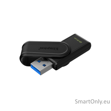 Kingston USB Flash Drive | DataTraveler Exodia S | 64 GB | USB 3.2 Gen 1 | Black