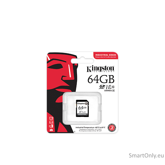 Kingston | Memory Card | SDIT/64GB | 64 GB | SD | Flash memory class Class 10, UHS-I, U3, V30, A1 2