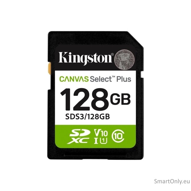 Kingston 128GB SD Select Plus, UHS-I, V10 Kingston 128GB SD Select Plus, UHS-I, V10