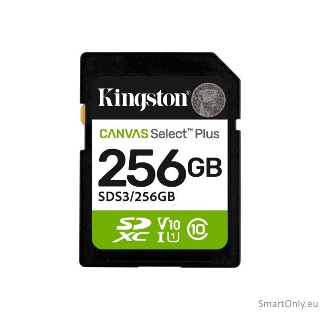 Kingston 256GB SD Select Plus, UHS-I, V10 Kingston 256GB SD Select Plus, UHS-I, V10