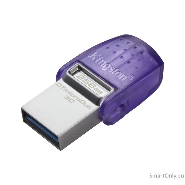 Kingston | DataTraveler | DT Micro Duo 3C | 256 GB | USB Type-C and Type-A | Purple 1 Kingston | DataTraveler | DT Micro Duo 3C | 256 GB | USB Type-C and Type-A | Purple 1