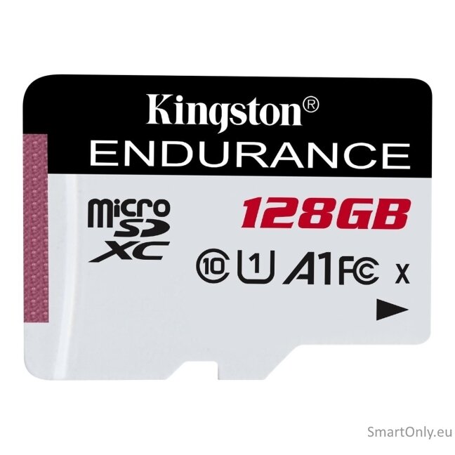 Kingston | Endurance 95R | 128 GB | Micro SD | Flash memory class 10 2 Kingston | Endurance 95R | 128 GB | Micro SD | Flash memory class 10 2