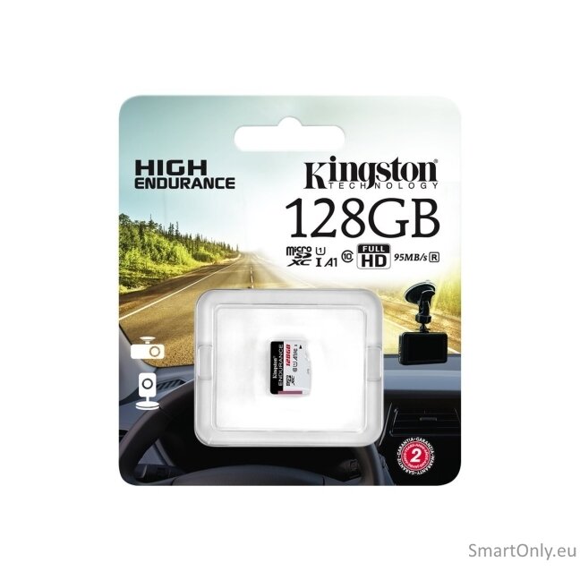 Kingston | Endurance 95R | 128 GB | Micro SD | Flash memory class 10 3