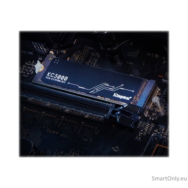 Kingston | SSD | KC3000 | 2048 GB | SSD form factor M.2 2280 | Solid-state drive interface PCIe 4.0 NVMe M.2 | Read speed 7000 MB/s | Write speed 7000 MB/s 6