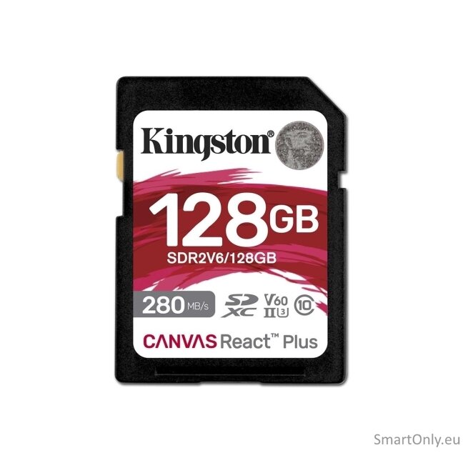 Kingston | UHS-II Video Speed Class (V60) | 128 GB | SD | Flash memory class Class 10, UHS-II, U3, V60 Kingston | UHS-II Video Speed Class (V60) | 128 GB | SD | Flash memory class Class 10, UHS-II, U3, V60