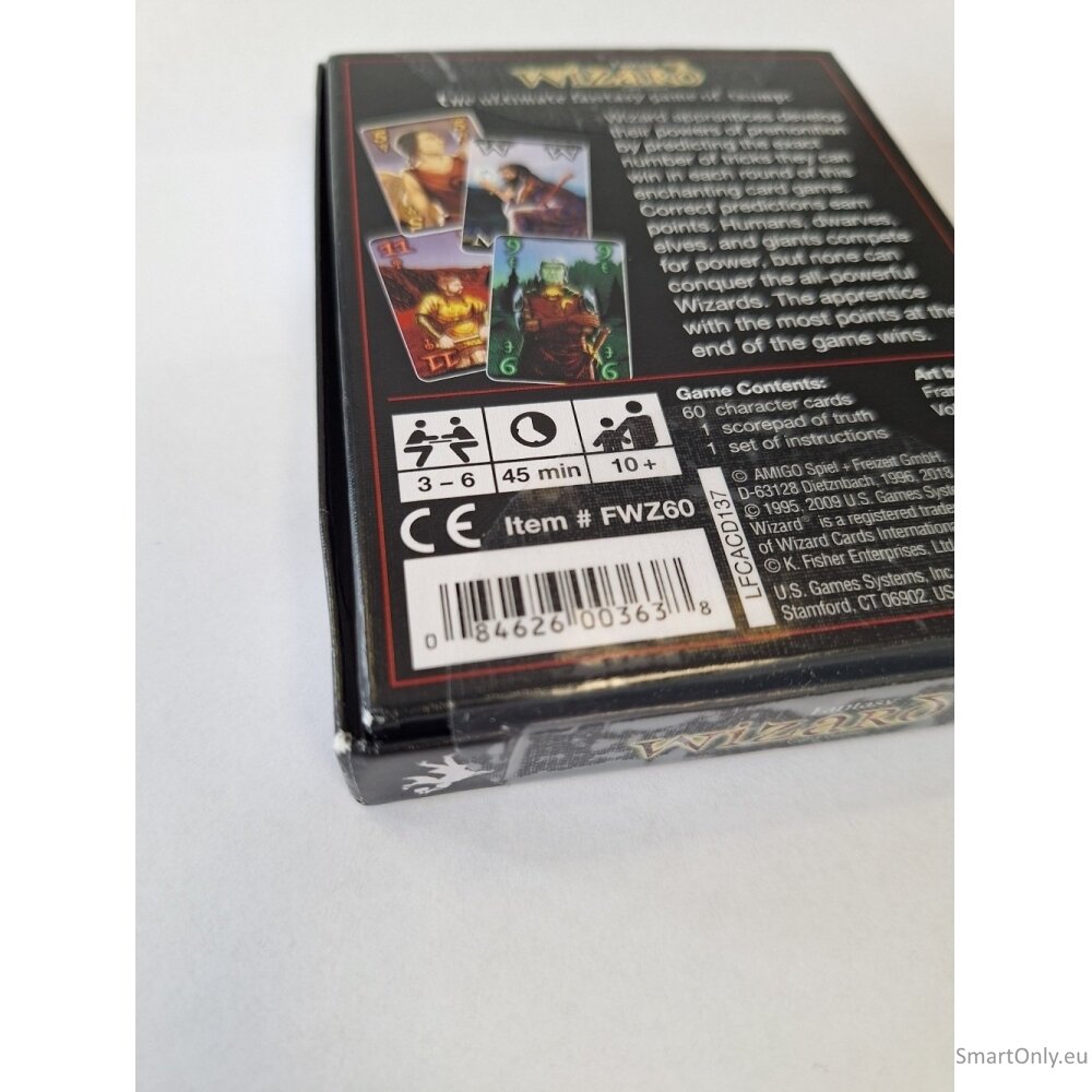 Kosmetinis defektas Fantasy Wizard kortų žaidimas US Games Systems 7