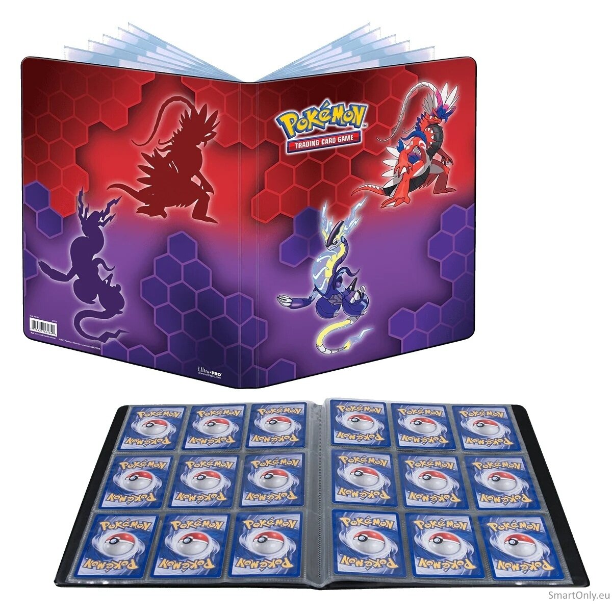 Koraidon & Miraidon 9 kišenių albumas Pokémon kortelėms Ultra Pro 2 Koraidon & Miraidon 9 kišenių albumas Pokémon kortelėms Ultra Pro 2