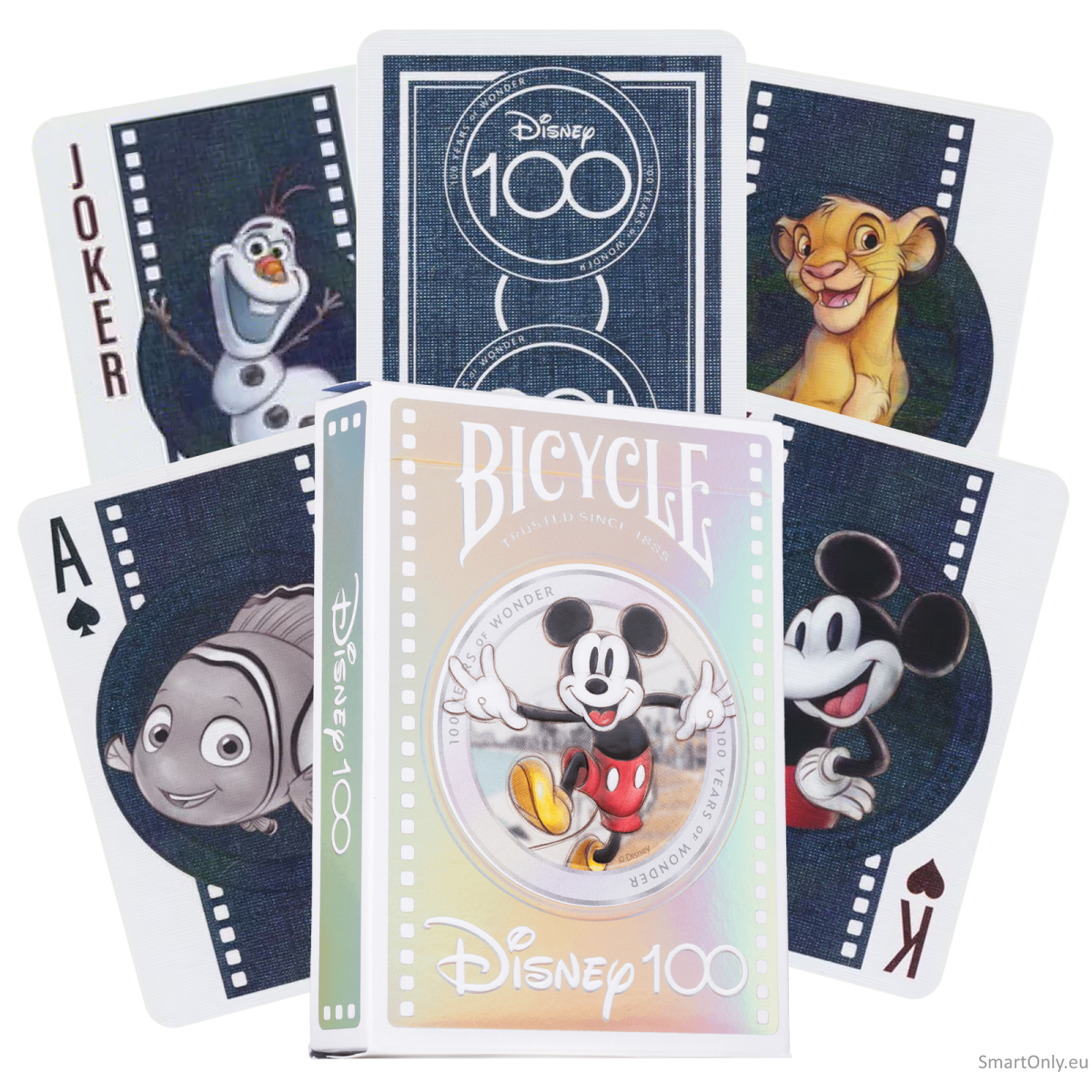 Kosmetinis defektas Bicycle Disney 100 Year Anniversary žaidimo kortos