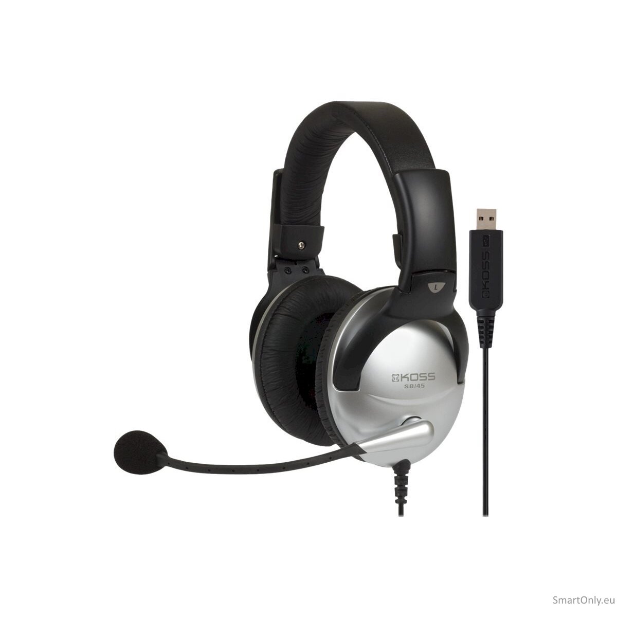 Koss Gaming headphones SB45 USB Wired, On-Ear, Microphone, USB Type-A, Noise canceling, Silver/Black 2 Koss Gaming headphones SB45 USB Wired, On-Ear, Microphone, USB Type-A, Noise canceling, Silver/Black 2