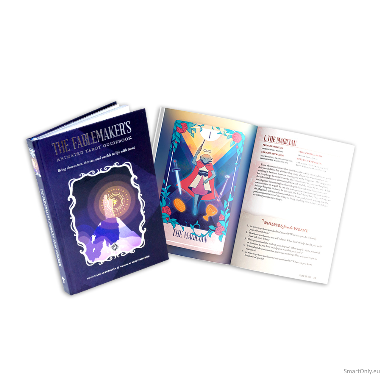 Kosmetinis defektas The Fablemaker's Tarot naudojimosi vadovas-knyga Hit Point Press 4
